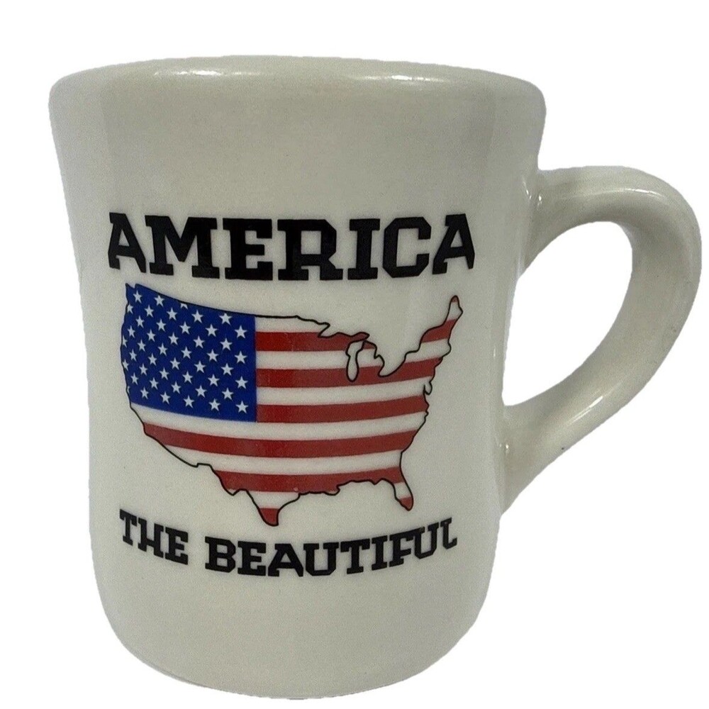 Waffle House Mug 2012 Tuxton America The Beautiful Patriotic USA